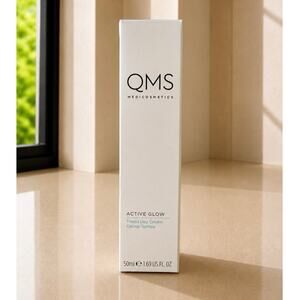 $130 QMS Active Glow Tinted Day Cream 50ml Anti-Aging Moisturizer